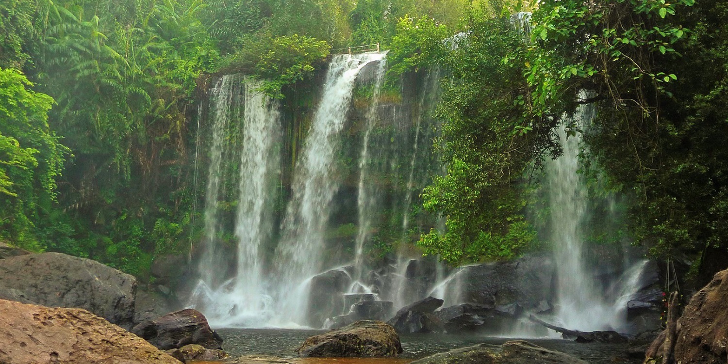 Cambodia Siem Reap Province Waterfall